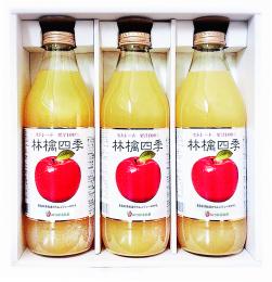 林檎四季(ストレートジュース)瓶　1L×3本