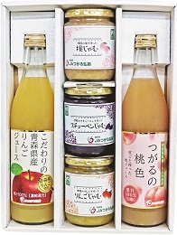 詰め合わせギフト(ジュース500ml×2本・ジャム3種)