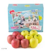 サンふじ&王林 約3㎏ 「初音ミク、鏡音リン・レン」コラボ箱※2月発送